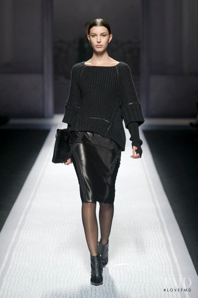 Kate King featured in  the Alberta Ferretti fashion show for Autumn/Winter 2012