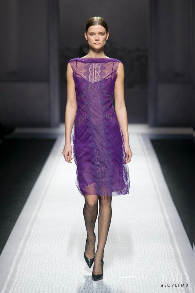 Kasia Struss featured in  the Alberta Ferretti fashion show for Autumn/Winter 2012