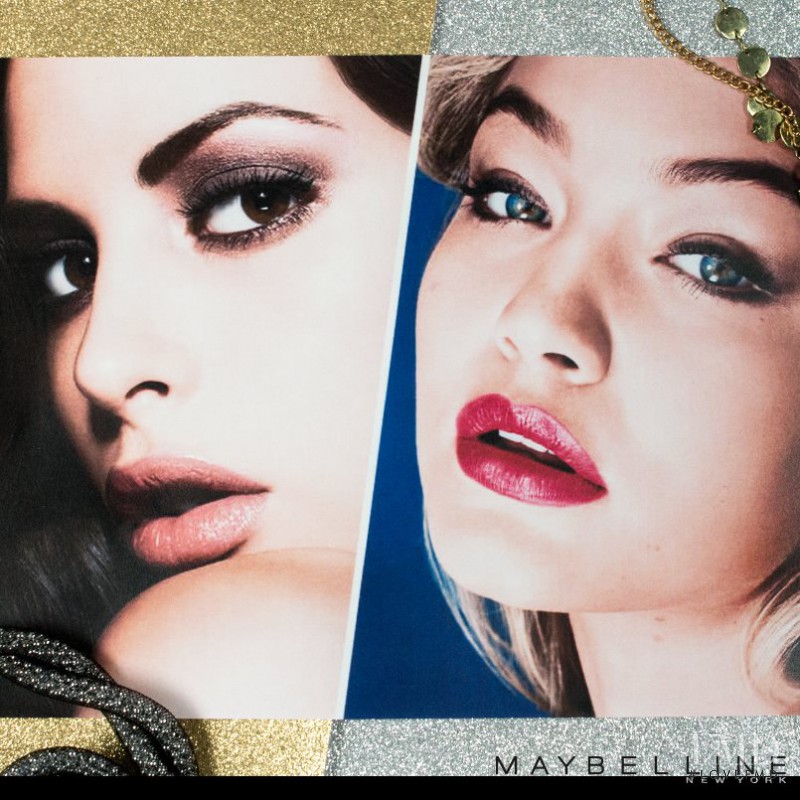 Gigi Hadid featured in  the Maybelline advertisement for Spring/Summer 2016