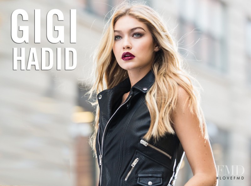 Gigi Hadid featured in  the Maybelline advertisement for Spring/Summer 2016