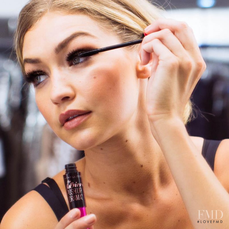 Gigi Hadid featured in  the Maybelline advertisement for Spring/Summer 2016