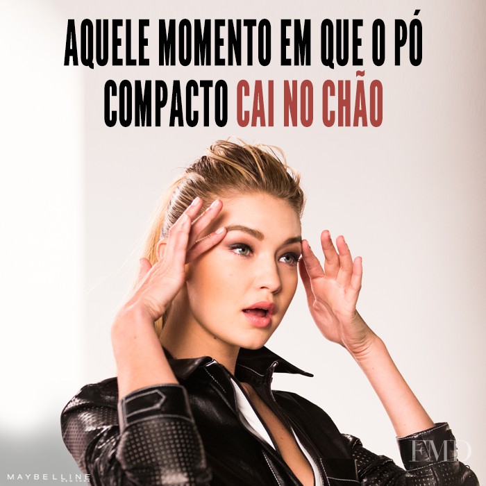 Gigi Hadid featured in  the Maybelline advertisement for Spring/Summer 2016