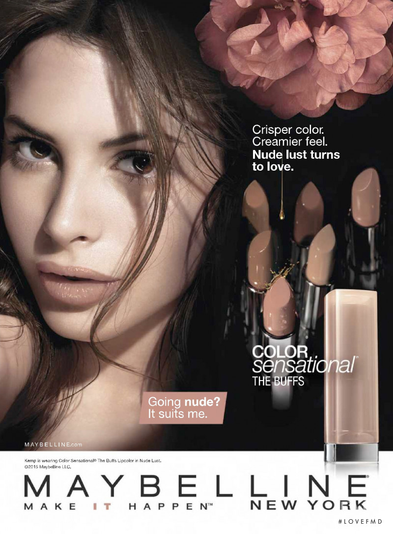 Emily Ratajkowski featured in  the Maybelline advertisement for Spring/Summer 2016