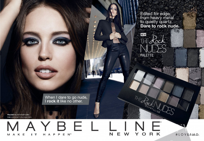 Emily DiDonato featured in  the Maybelline advertisement for Spring/Summer 2016