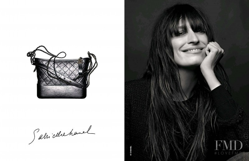 Caroline de Maigret featured in  the Chanel Gabrielle Bag advertisement for Spring/Summer 2017