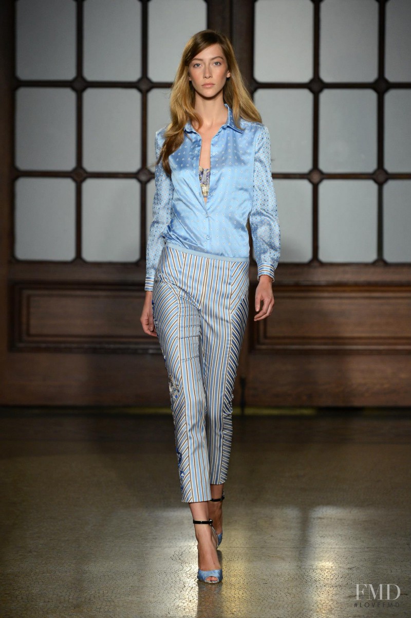 Alana Zimmer featured in  the Philosophy di Lorenzo Serafini fashion show for Spring/Summer 2013