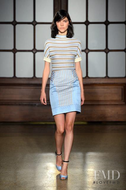 Agnes Nabuurs featured in  the Philosophy di Lorenzo Serafini fashion show for Spring/Summer 2013