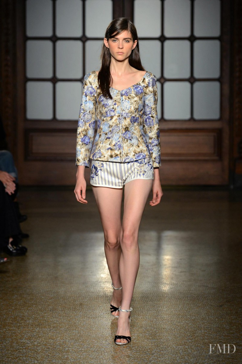 Kel Markey featured in  the Philosophy di Lorenzo Serafini fashion show for Spring/Summer 2013