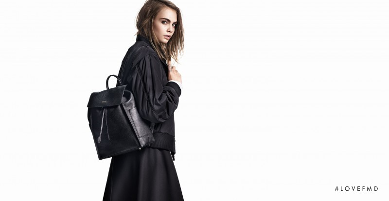 Cara Delevingne featured in  the DKNY advertisement for Autumn/Winter 2015