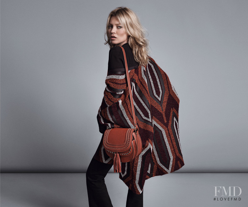 Kate Moss featured in  the Mango advertisement for Autumn/Winter 2015