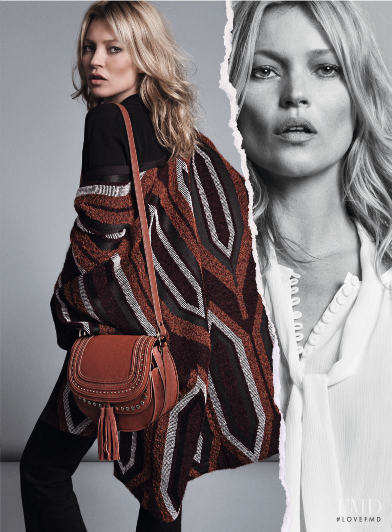 Kate Moss featured in  the Mango advertisement for Autumn/Winter 2015