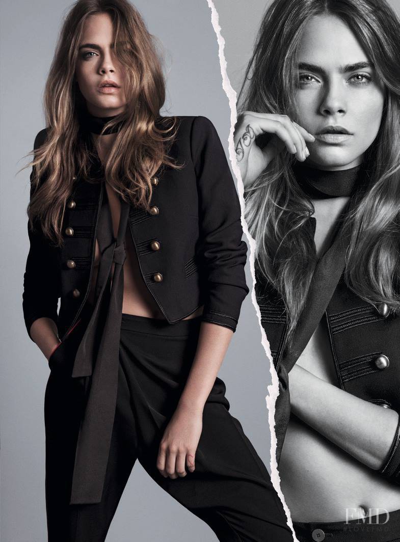 Cara Delevingne featured in  the Mango advertisement for Autumn/Winter 2015