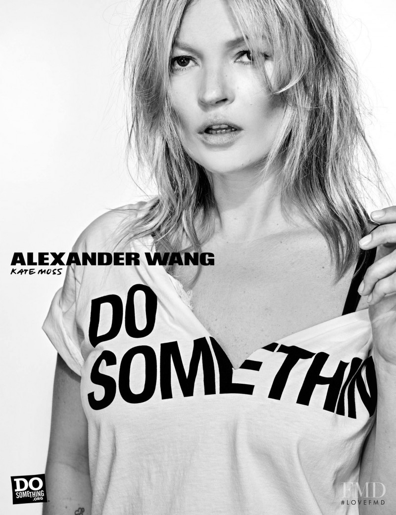 Kate Moss featured in  the Alexander Wang x Do Something - 10 Year anniversary advertisement for Autumn/Winter 2015