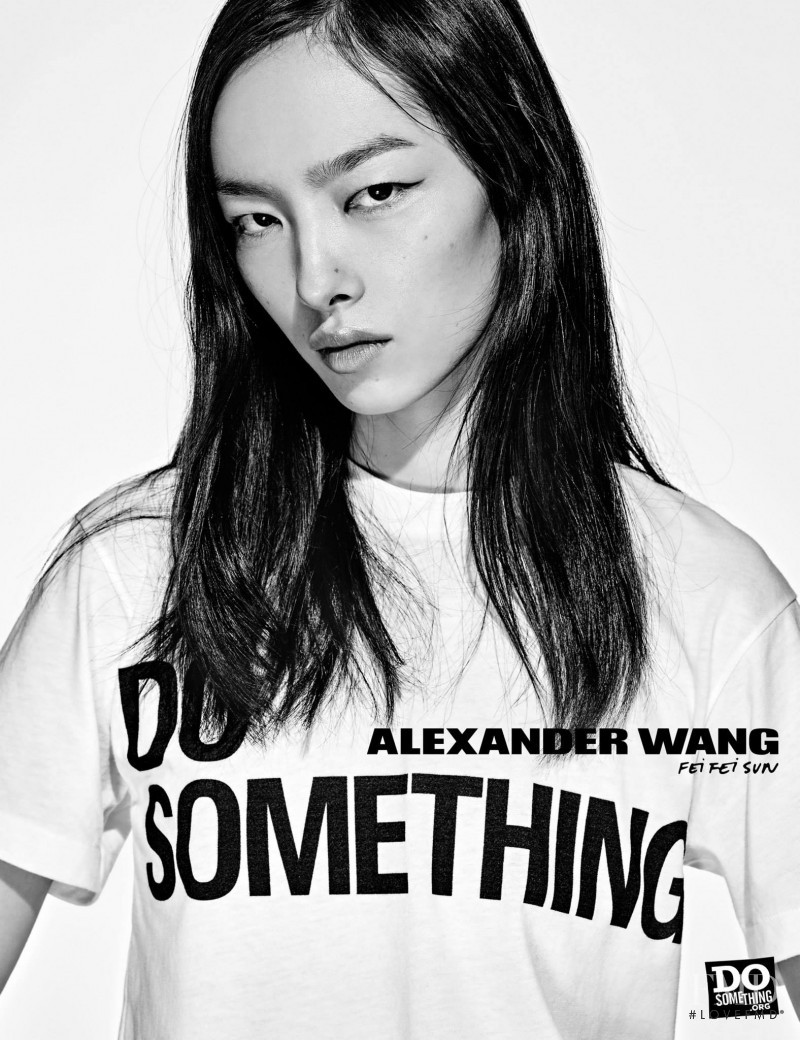 Fei Fei Sun featured in  the Alexander Wang x Do Something - 10 Year anniversary advertisement for Autumn/Winter 2015