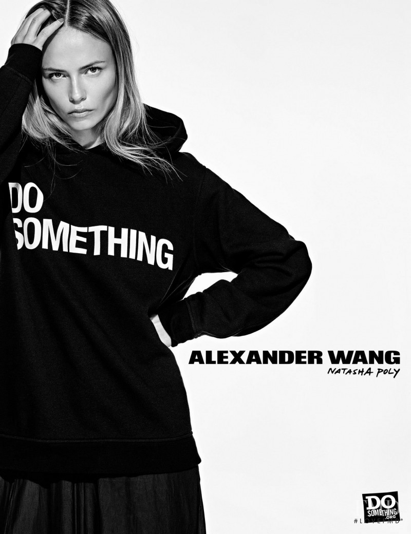 Natasha Poly featured in  the Alexander Wang x Do Something - 10 Year anniversary advertisement for Autumn/Winter 2015