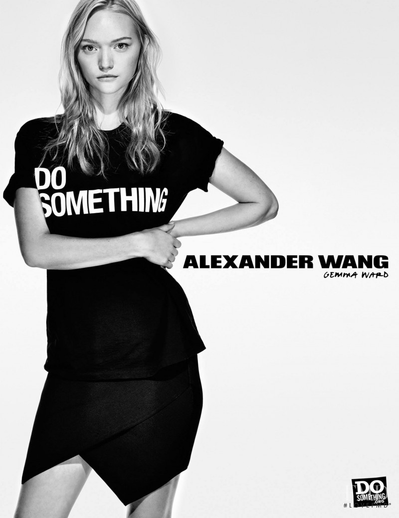 Gemma Ward featured in  the Alexander Wang x Do Something - 10 Year anniversary advertisement for Autumn/Winter 2015