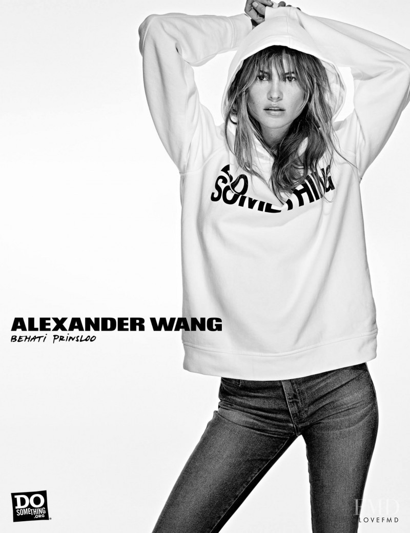 Behati Prinsloo featured in  the Alexander Wang x Do Something - 10 Year anniversary advertisement for Autumn/Winter 2015