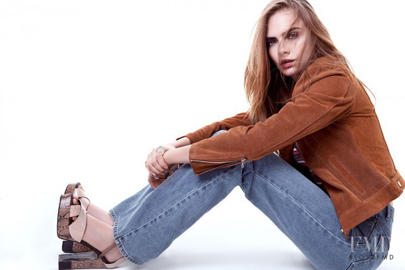 Cara Delevingne featured in  the Topshop x Zalando advertisement for Spring/Summer 2015