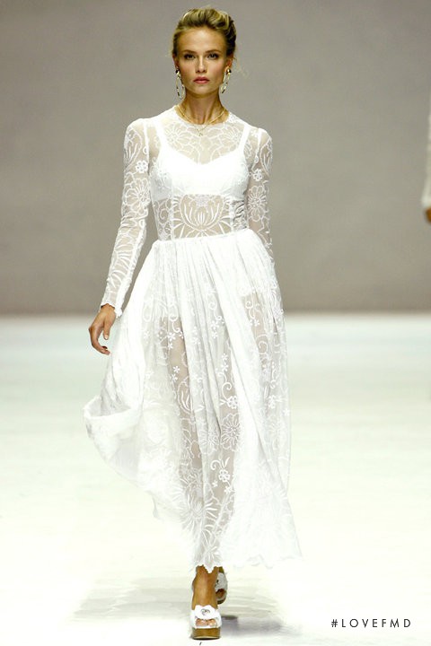 Natasha Poly featured in  the Dolce & Gabbana fashion show for Spring/Summer 2011