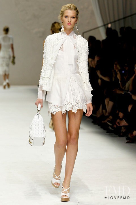 Toni Garrn featured in  the Dolce & Gabbana fashion show for Spring/Summer 2011