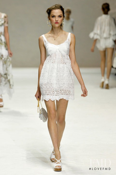 Rasa Zukauskaite featured in  the Dolce & Gabbana fashion show for Spring/Summer 2011