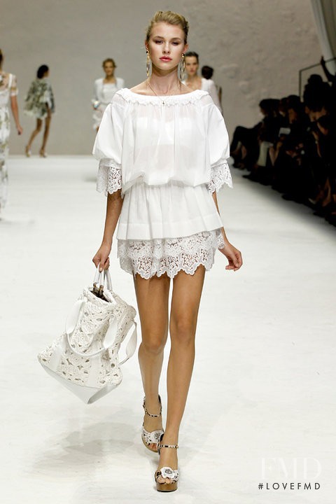 Keke Lindgard featured in  the Dolce & Gabbana fashion show for Spring/Summer 2011