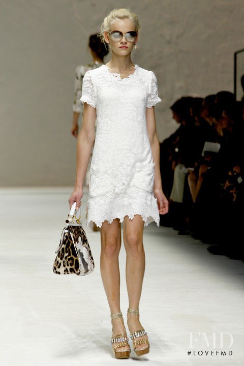 Ginta Lapina featured in  the Dolce & Gabbana fashion show for Spring/Summer 2011