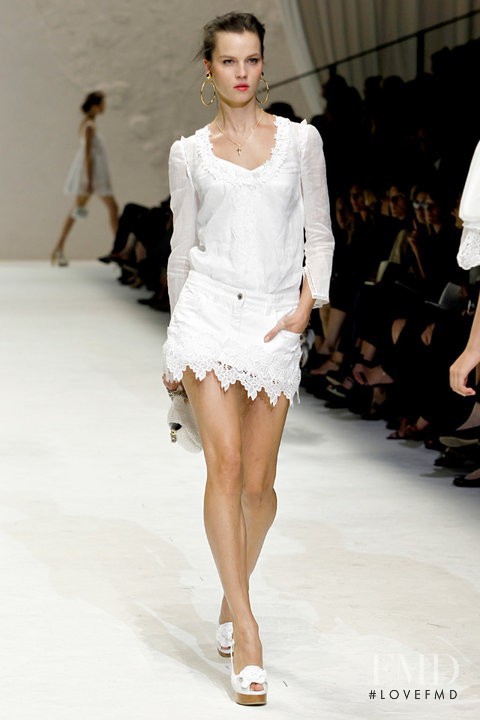 Egle Tvirbutaite featured in  the Dolce & Gabbana fashion show for Spring/Summer 2011