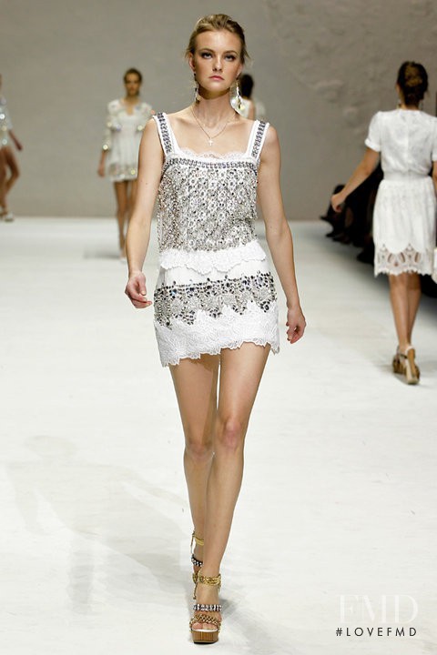 Caroline Trentini featured in  the Dolce & Gabbana fashion show for Spring/Summer 2011