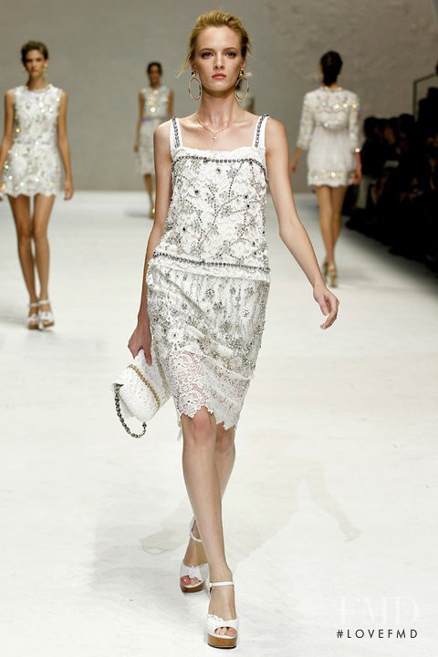 Daria Strokous featured in  the Dolce & Gabbana fashion show for Spring/Summer 2011