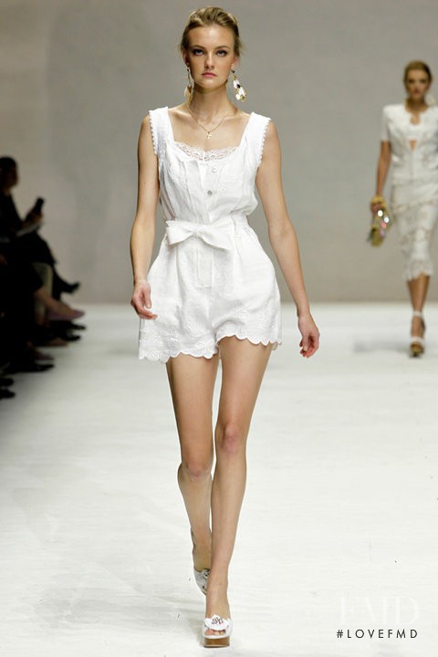 Caroline Trentini featured in  the Dolce & Gabbana fashion show for Spring/Summer 2011
