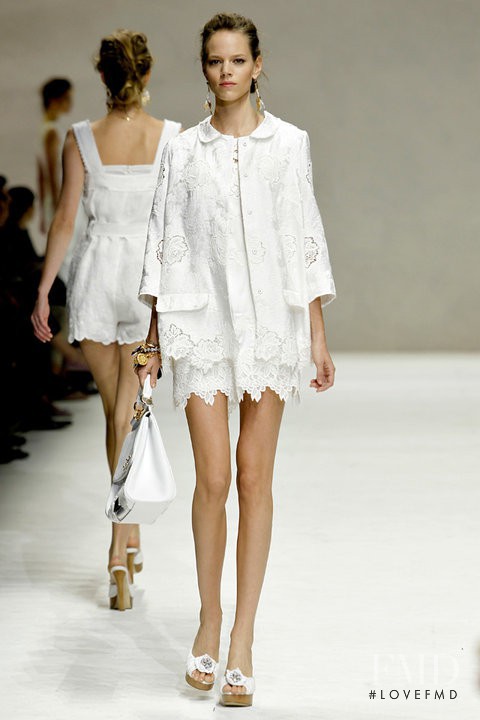 Freja Beha Erichsen featured in  the Dolce & Gabbana fashion show for Spring/Summer 2011