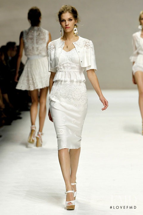 Samantha Gradoville featured in  the Dolce & Gabbana fashion show for Spring/Summer 2011