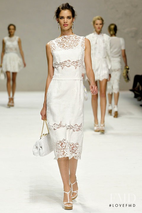 Rianne ten Haken featured in  the Dolce & Gabbana fashion show for Spring/Summer 2011