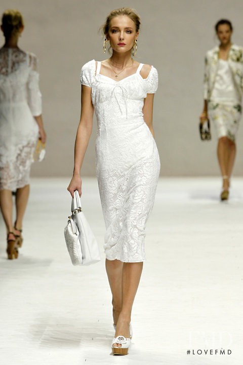 Snejana Onopka featured in  the Dolce & Gabbana fashion show for Spring/Summer 2011