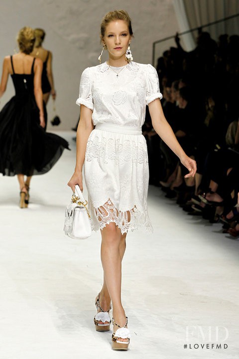 Dorothea Barth Jorgensen featured in  the Dolce & Gabbana fashion show for Spring/Summer 2011