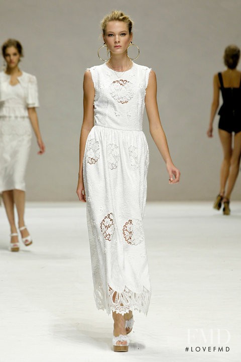 Irina Kulikova featured in  the Dolce & Gabbana fashion show for Spring/Summer 2011