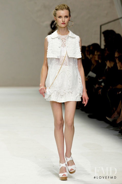 Kamila Filipcikova featured in  the Dolce & Gabbana fashion show for Spring/Summer 2011