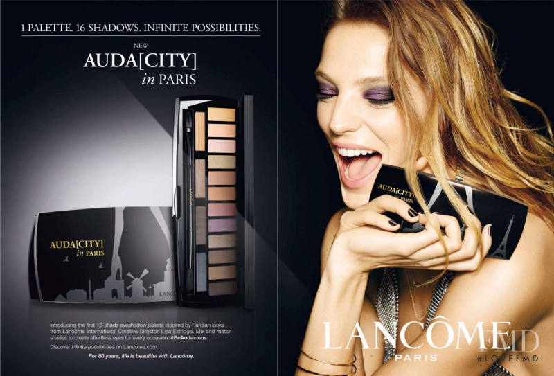 Daria Werbowy featured in  the Lancome x Anthony Vaccarello advertisement for Autumn/Winter 2015