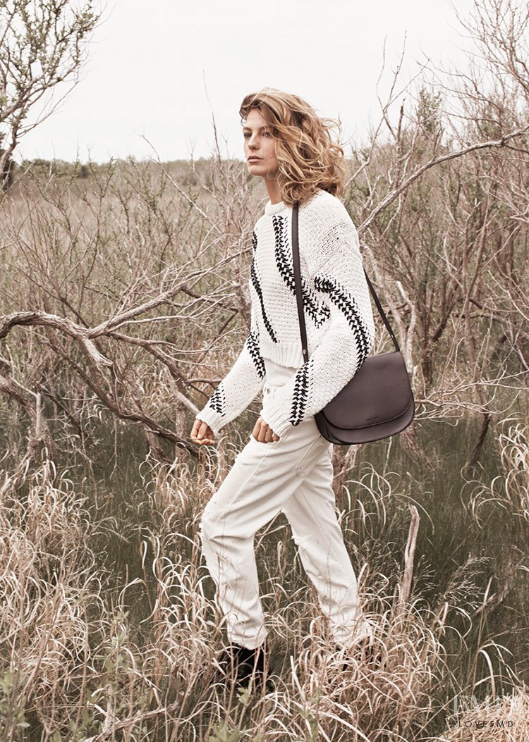 Daria Werbowy featured in  the Mango advertisement for Fall 2014