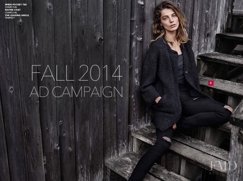 Daria Werbowy featured in  the AG Adriano Goldschmied advertisement for Autumn/Winter 2014