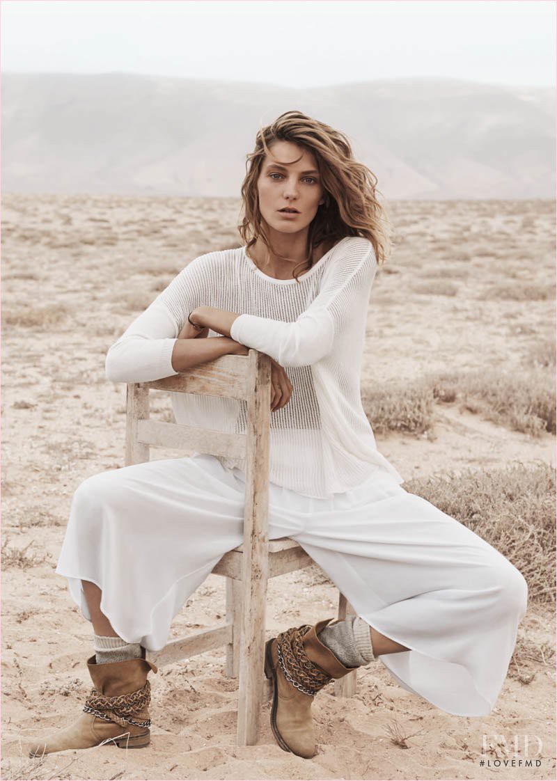 Daria Werbowy featured in  the Mango advertisement for Summer 2014