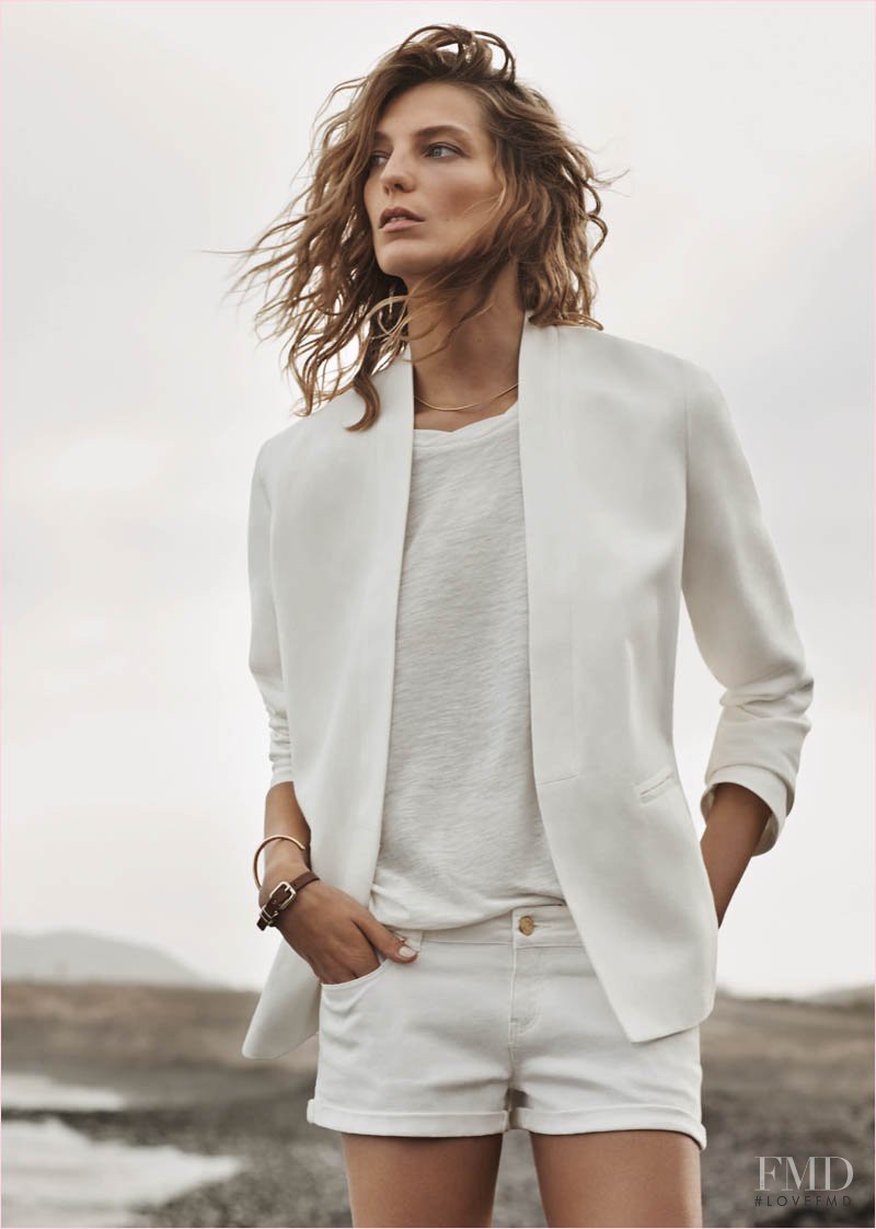 Daria Werbowy featured in  the Mango advertisement for Summer 2014