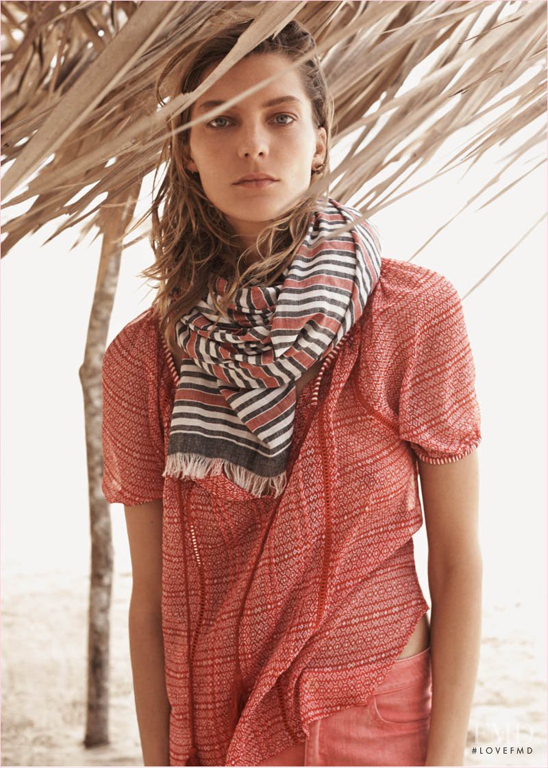 Daria Werbowy featured in  the Mango advertisement for Summer 2014