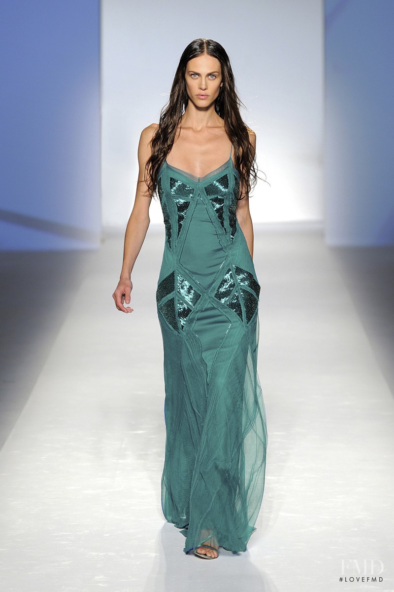 Aymeline Valade featured in  the Alberta Ferretti fashion show for Spring/Summer 2012