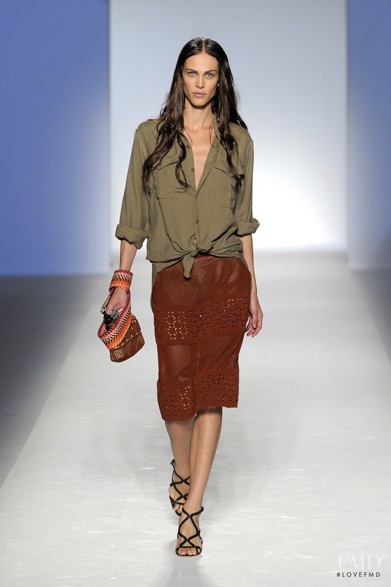 Aymeline Valade featured in  the Alberta Ferretti fashion show for Spring/Summer 2012
