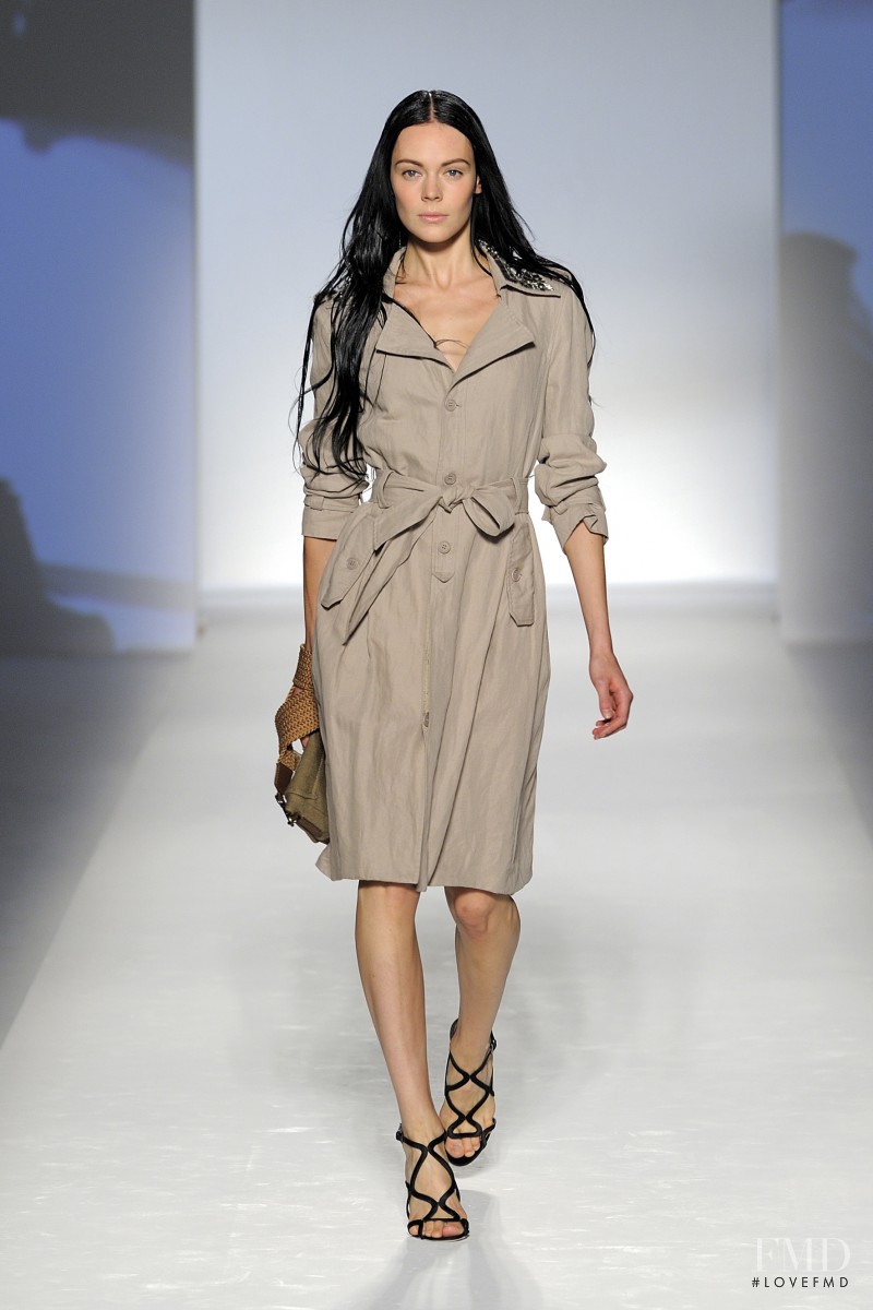 Kinga Rajzak featured in  the Alberta Ferretti fashion show for Spring/Summer 2012