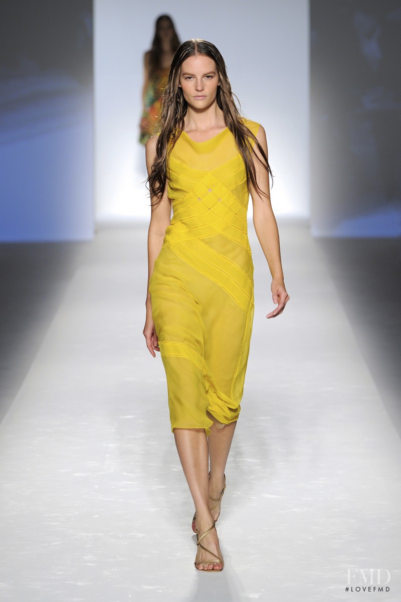 Sara Blomqvist featured in  the Alberta Ferretti fashion show for Spring/Summer 2012