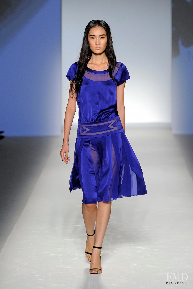 Jia Jing featured in  the Alberta Ferretti fashion show for Spring/Summer 2012