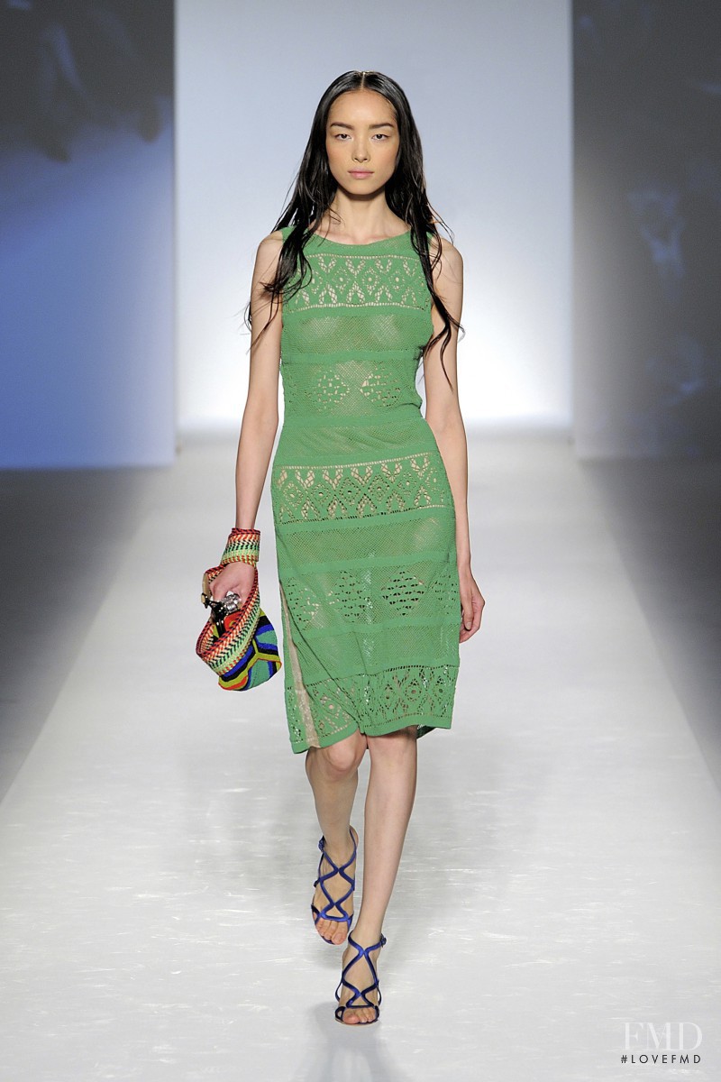 Fei Fei Sun featured in  the Alberta Ferretti fashion show for Spring/Summer 2012